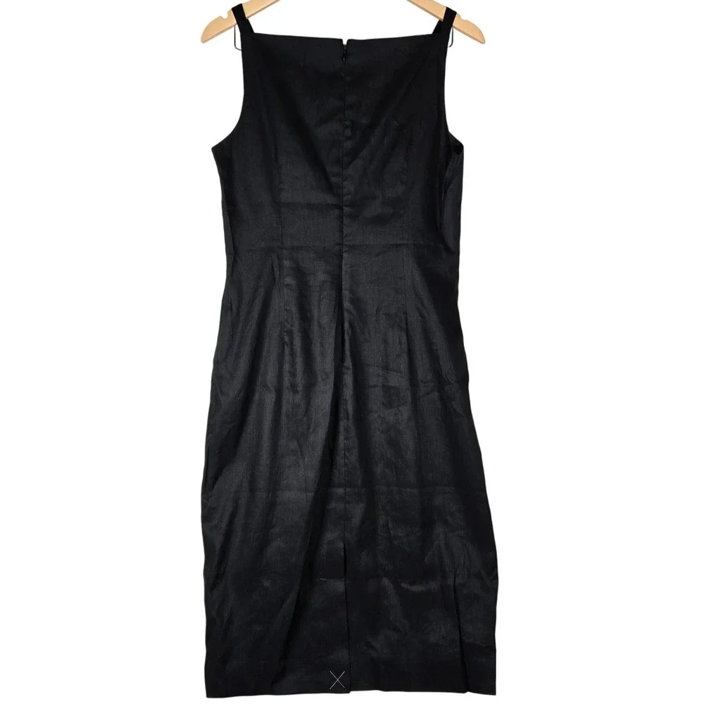 J. Crew Black Sleeveless Sheath Dress